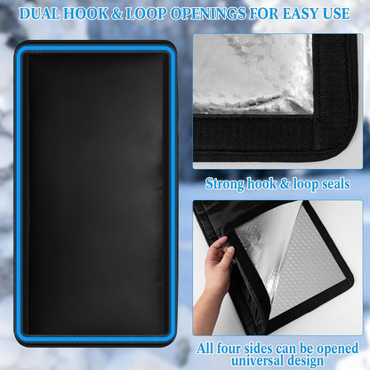 Insulated Outdoor Faucet Cover - 28"H x 15"W Heated Outdoor Faucet Covers for Winter Freeze Protection, Reusable Faucet Sock Universal Fit for RV Farm Lawn Faucets