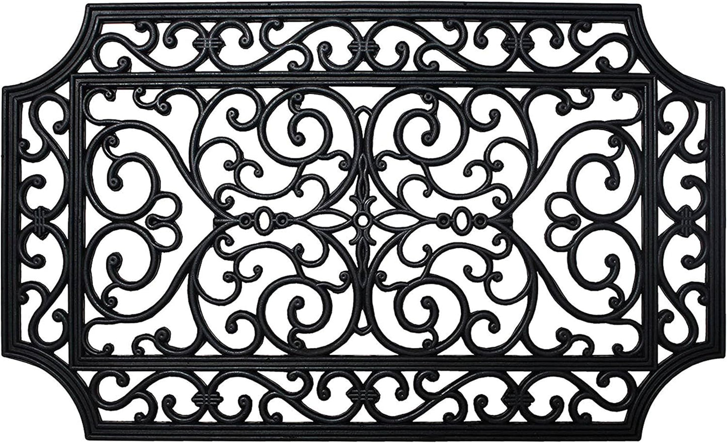 DII Rubber Doormats Collection All Weather, 18x30, Lattice