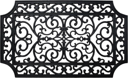 DII Rubber Doormats Collection All Weather, 18x30, Lattice