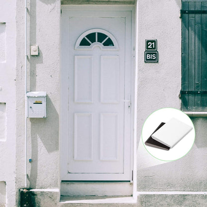 Jetec 6 Peices Self-Adhesive Door Corner Seals, Gap Filler Seal Strip Weather Stripping Draft Stopper Door Frame Seal Corner Foam for Weather Protection Isolation of Noise(Black)