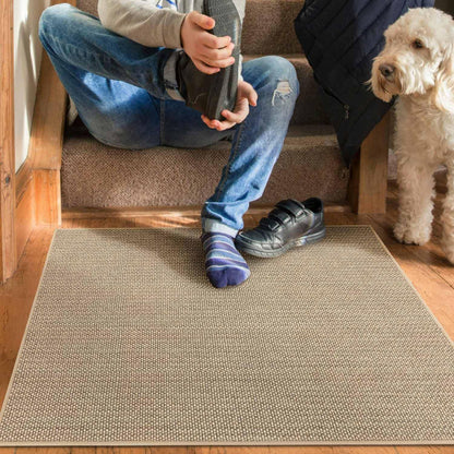 9" x36" Stair Treads Non Slip for Wooden Steps Indoor, 15 Pack, Beige | Reusable Peel and Stick Extra Wide Stair Treads Machine Washable