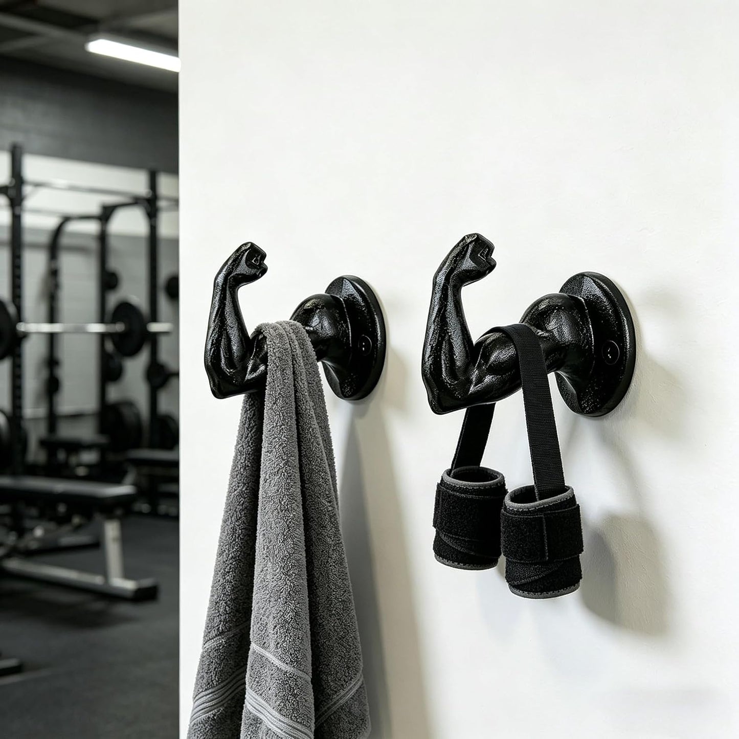 Coat Hooks Wall Mounted, Rustic Bat Key Hook Holder, Heavy Duty Decorative Black Wall Hooks for Mudroom, Towels, Hat Rack, Purse Hooks, Cast Iron Decorative ‎Antique Black Hooks