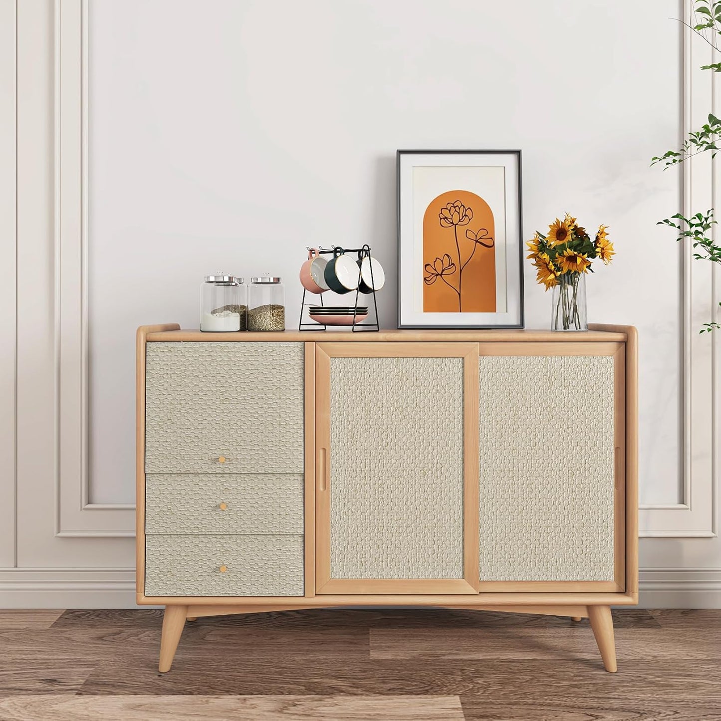Livelynine Neutral Textured Wallpaper Peel and Stick Wall Paper for Bedroom Bathroom Living Room Removable Cream Textured Contact Paper for Cabinets Furniture Self Adhesive Vinyl Wrap 15.8x78.8