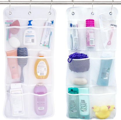 S&T INC. Shower Organizer, Shower Caddy & Bathroom Organizer, 2 Pack, White