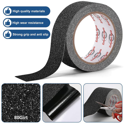 Anti Slip Tape 2 Inch x 16.5 Ft, Non Slip Waterproof Safety Grip Adhesive Traction Tape for Steps, Stair Treads and Ramps, Indoor & Outdoor Use
