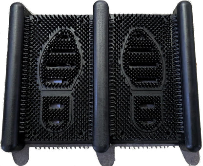 HomeRoots 13" X 16" Black Outdoor Rubber Boot Scraper