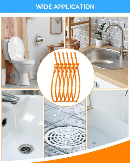 Drain Snake,79 inch Flexible Grabber Claw Pick Up Reacher Tool,Drain Clog Remover - Gutter Cleaning Tools for Home Sink, Bathroom Tub,Drain, Toilet, Tight Spaces
