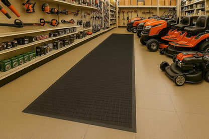 Guardian WaterGuard Indoor/Outdoor Wiper Scraper Floor Mat, Rubber/Nylon, 3'x4', Grey