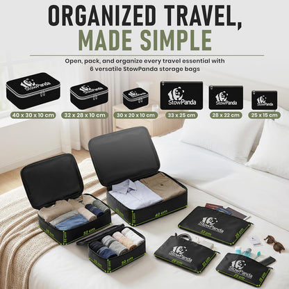 60L Under Bed Storage with Wheels | 2-Pack Rolling Underbed Storage Containers Clear Lids | Includes 6 Travel Bags - Heavy Duty Organizer for Clothes, Shoes, Comforters & Toys-Light Gray