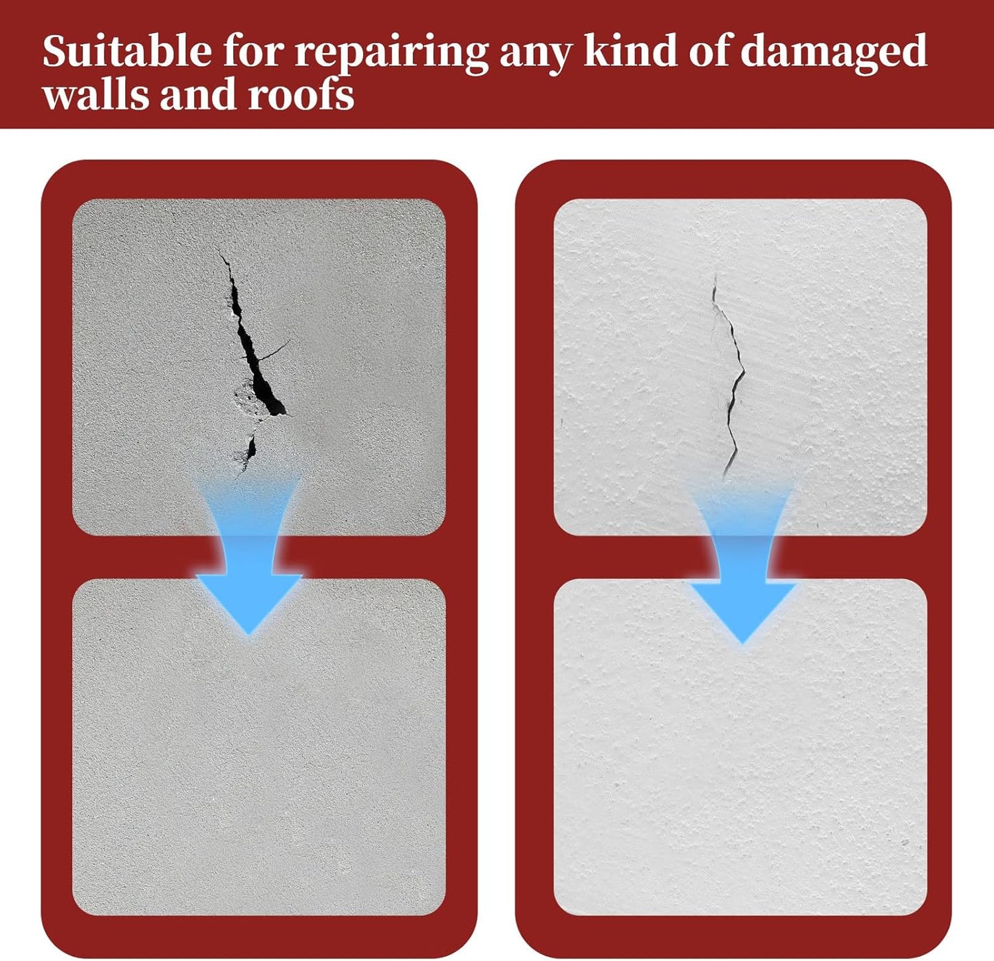 13 Pack Drywall Repair Patch, 2 Inch Drywall Repair Kit Patch with Extended Self-Adhesive Mesh, Dry Wall Patches Kits for Holes, Comes with Scraper and Sandpapers