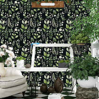 Danodoi Yellow Floral Wallpaper Peel and Stick Vinyl Wallpaper Stick and Peel Colorful Contact Paper for Cabinets Waterproof Self Adhesive Wall Paper for Kitchen Countertop Wall 17.5" x 118"
