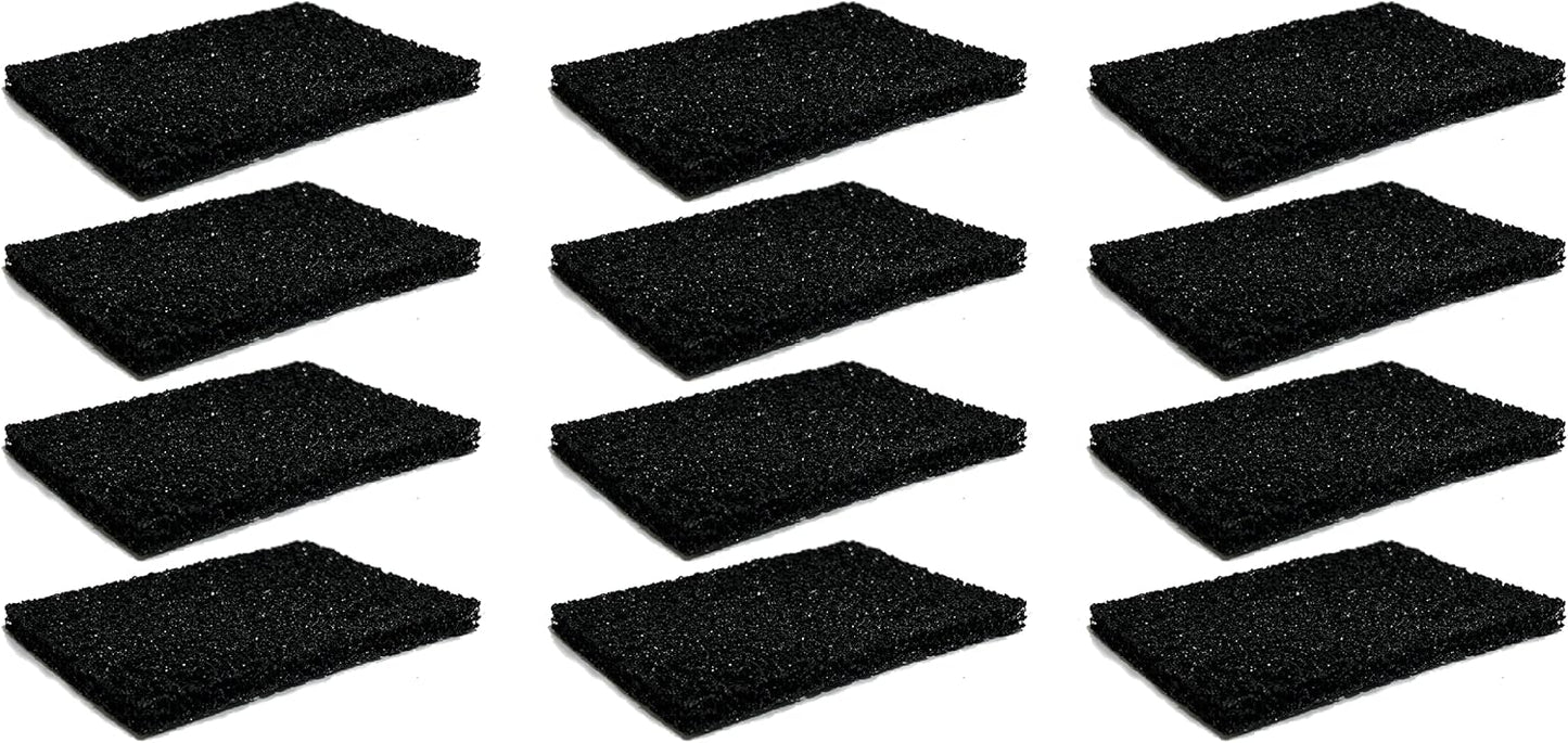 Nispira Activated Charcoal Odor Filter Refills Deodorizers Compatible with Simplehuman Filter Case Trash Cans, 4 Packs