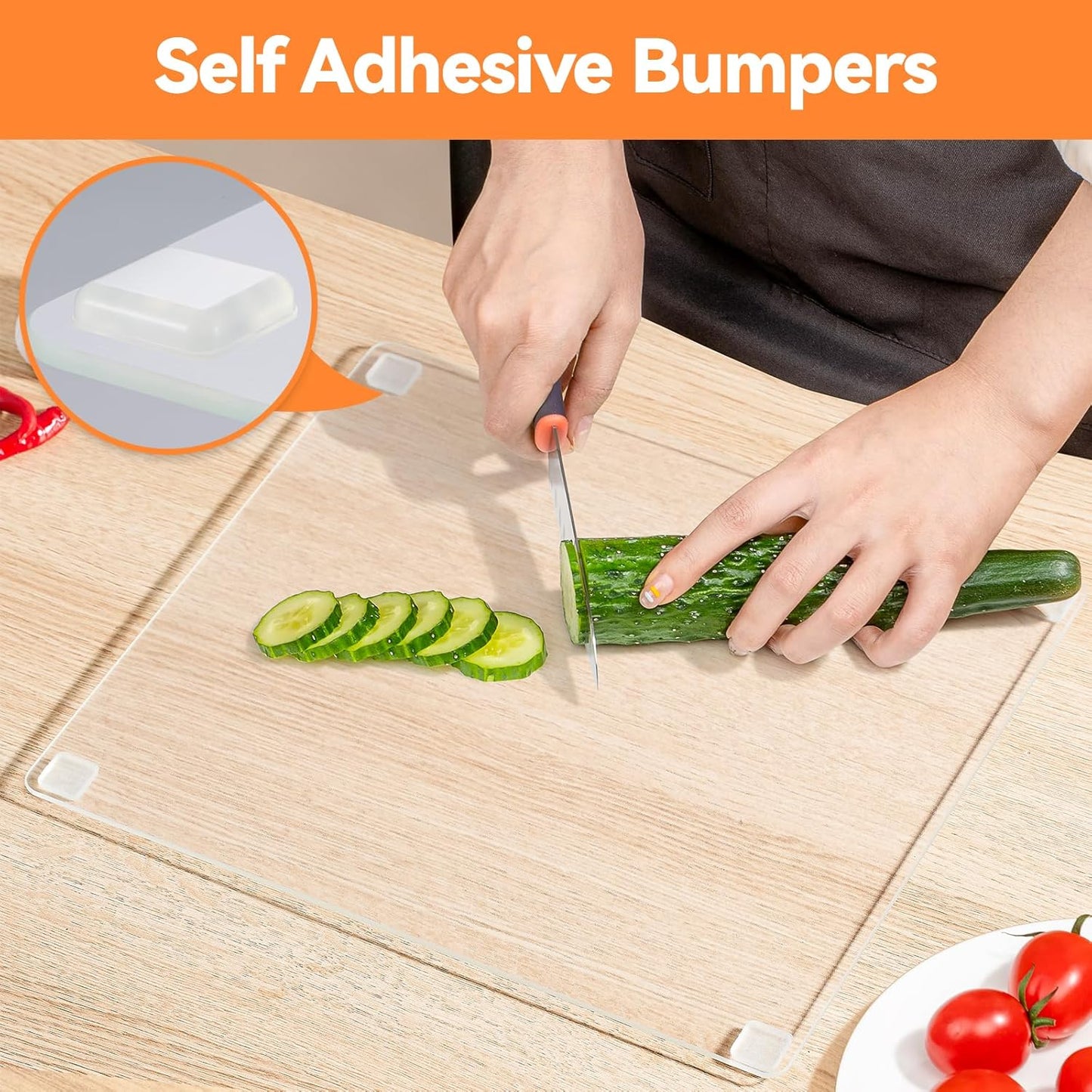 4PCS Long Furniture Bumpers - Wall Protector Guards, Fridge Door Stopper, 5.5x0.7x0.2inches