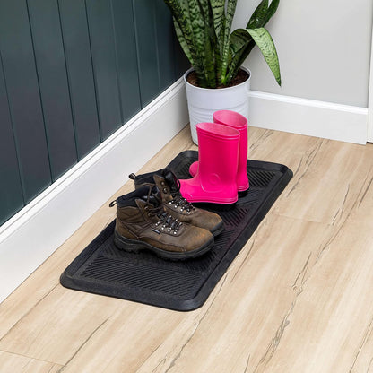 Mohawk Home Boot Tray Utility Solid Black (1'3"x2'5") Utility Mat