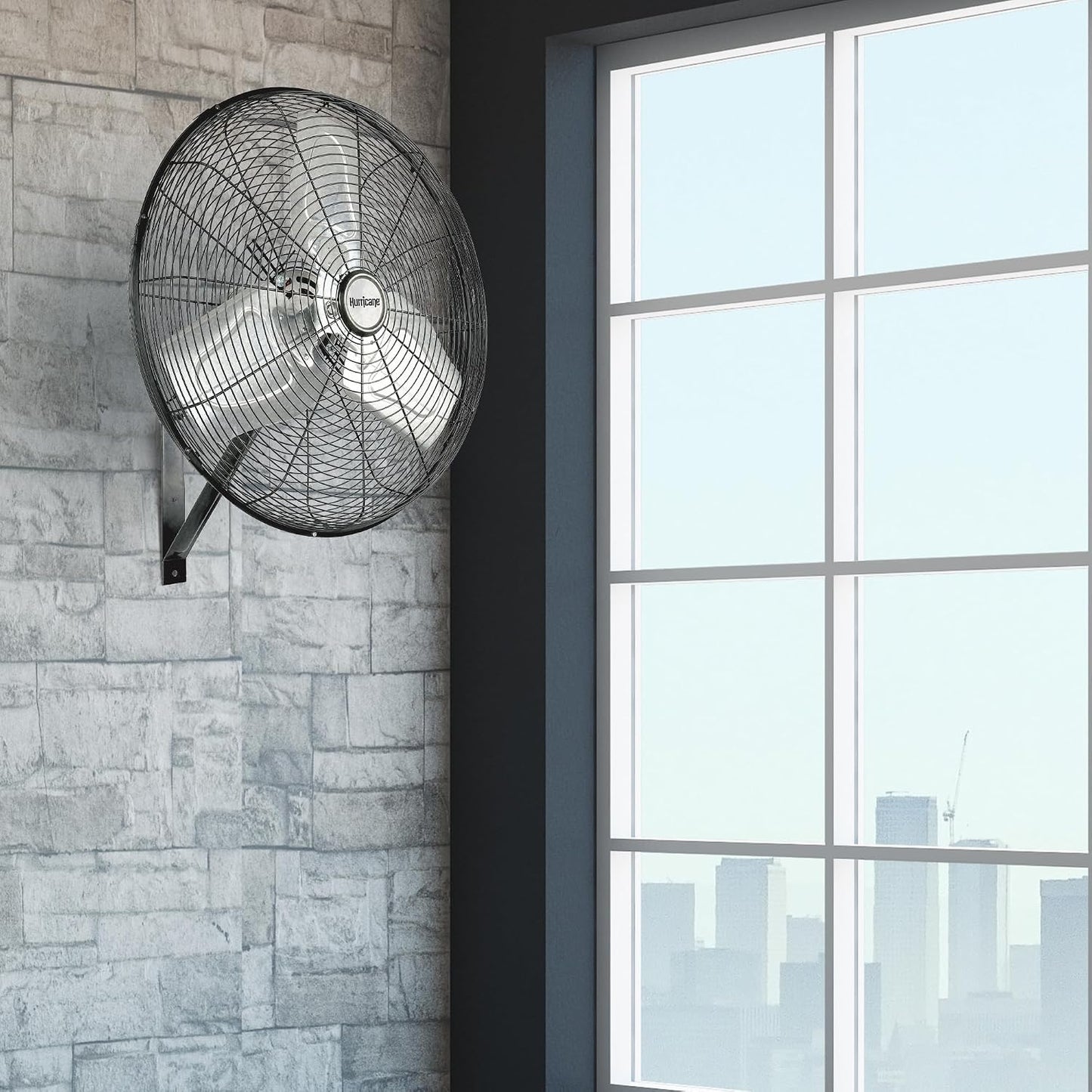 Hurricane Classic 6 Inch Clip Fan, 2 Speed Portable Desk Table Fan with Tilt, White