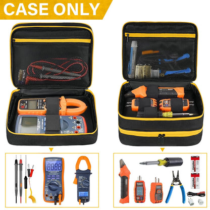 Carrying Case Compatible with Klein Tools ET310 AC/80101/80016 Circuit Breaker Finder,GFCI Outlet Tester,69149P Electrical Test Kit,Circuit Tester Storage Organizer for Digital Multimeter,Clamp Meter
