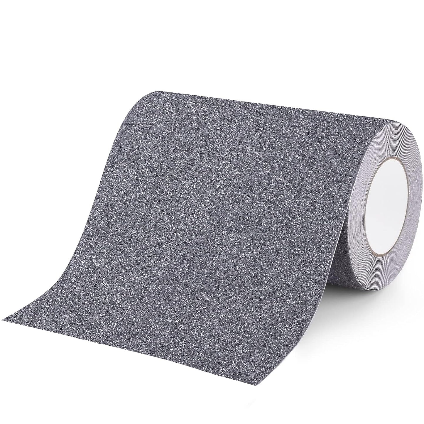 Qingluan Grip Tape, Heavy Duty Anti Slip Tape for Stairs Outdoor/Indoor Waterproof 4" x 33 ft, Safety Non-Slip Roll for Stair Step Traction Treads Stair Non Slip Strips Grey