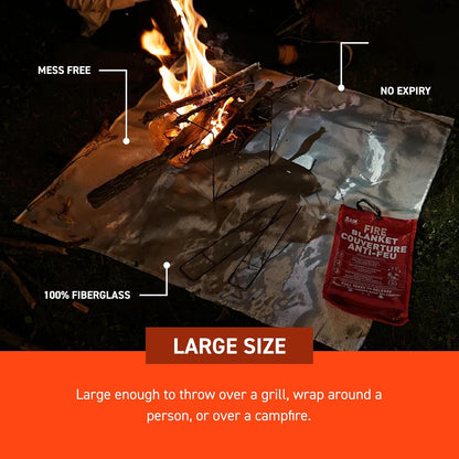 Survive Outdoors Longer Emergency Fire Safe Fire Blanket