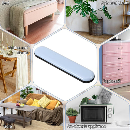 8pcs Furniture Slider Gliders Self-Stick Furniture Movers Sliders Strip for Carpet Rectangle Floor Protector Pads Furnitures Moving Pads for Chair Table Desk Sofa Couch(75x15mm)