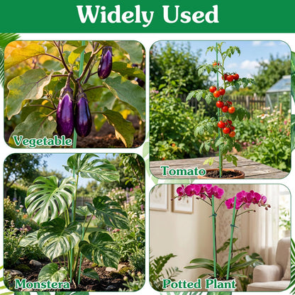 Plant Stakes,18Inch & 11Inch Plant Support Stakes,HAINANSTRY Adjustable Length Garden Stakes,Plant Stakes for Indoor and Outdoor Plants,Tomatoes/Beans/Orchid/Vegetable Stakes for Garden