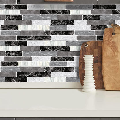 WENMER Kitchen Peel and Stick Backsplash Wallpaper, Waterproof Bathroom Wall Paper, Self Adhesive Removable Wallpaper for Kitchen Backsplash, Tile Contact Paper for Countertop, 17.7"x 118"