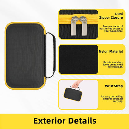 Carrying Case for Fluke 117/ 15B+/ 17B+/ 101/115/ 116/114/ 113/177/ 179/233/ 106/107 Digital Multimeter Testers and Accessories, Multimeter Storage Bag Organizer Box (with DIY Foam)