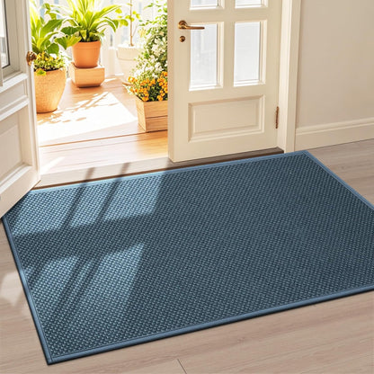 LEKEEPGO Door Mat 17"x29", Non Slip Door Mat Indoor Entrance, Rubber Backing Indoor Door mats Washable Absorbent Low-Profile Doormat Front Entryway Entry Resist Dirt Inside Door Mats, Khaki