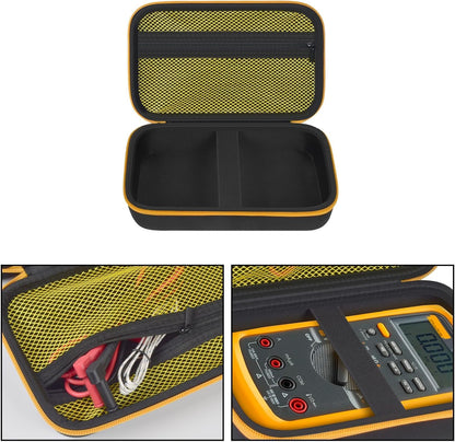 Comecase Hard Carrying Case for Fluke 87-V/ 88V/ 15B+/ 17B+ and More Digital Multimeter, Protective Travel Storage Bag - Black