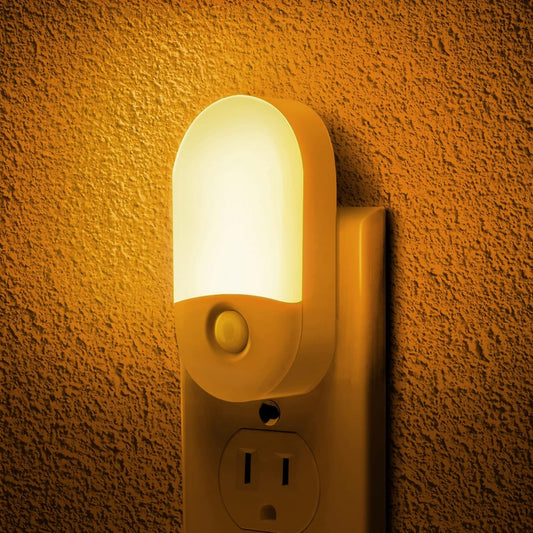 L LOHAS LED Night Lights Plug into Wall, [2 Pack] LED Dimmable Night Light with Light Sensors, 30/60LM Adjustable Brightness Nightlights, Soft White 3000K Automatic Night Light for Kid, Hallway