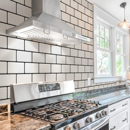Art3d Peel and Stick Backsplash, 10-Pack Thickened Stick on Subway Tiles, Faux Ceramic Tiles for Kitchen, Bathroom, Black