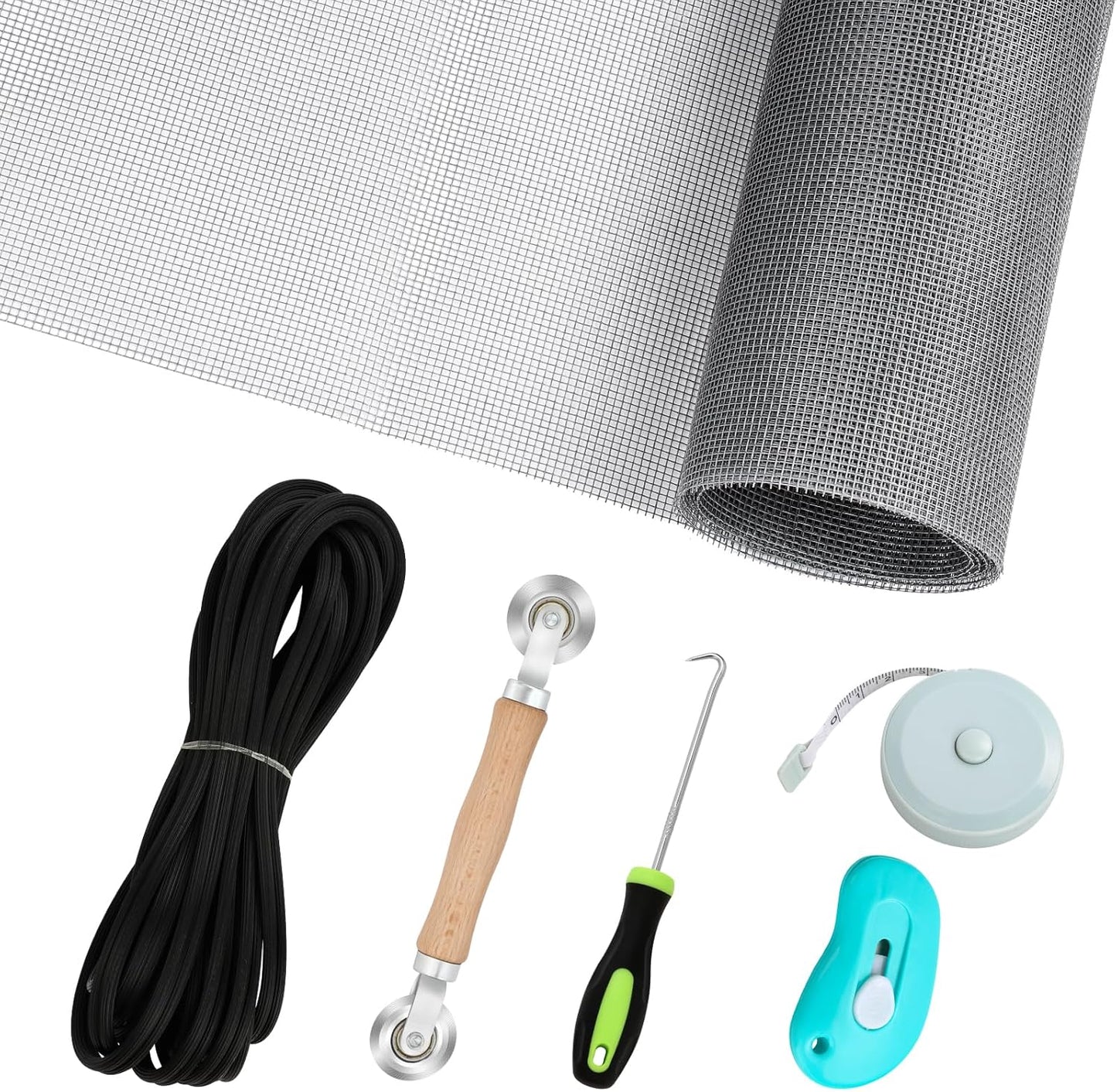 Magnetic Screen Door - Self Sealing, Heavy Duty, Hands Free Mesh Partition Keeps Bugs Out Let Breeze in- Pet and Kid Friendly - Keep Open Feature (Black, Fit Door Size 38 x 82 Inch)