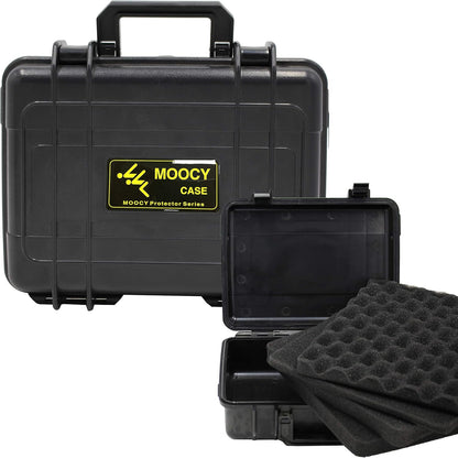 8" Small Hard Case with Pluck Foam Insert, 8.6 x 4.9 x 1.9 Inch - Protective Waterproof Plastic Tiny Box for Storage Medical item, Micro Tools - Lockable, Portable for Travel