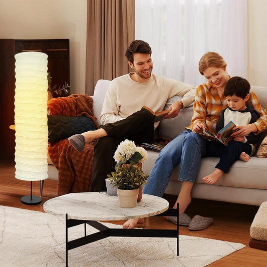Paper Lamp Shade, Floor Lamp Shade, Rice Paper Lampshade, 37.4 X 8.66 in Floor Light Cover Replacement for Living Room Home Hotel Bedside Desk