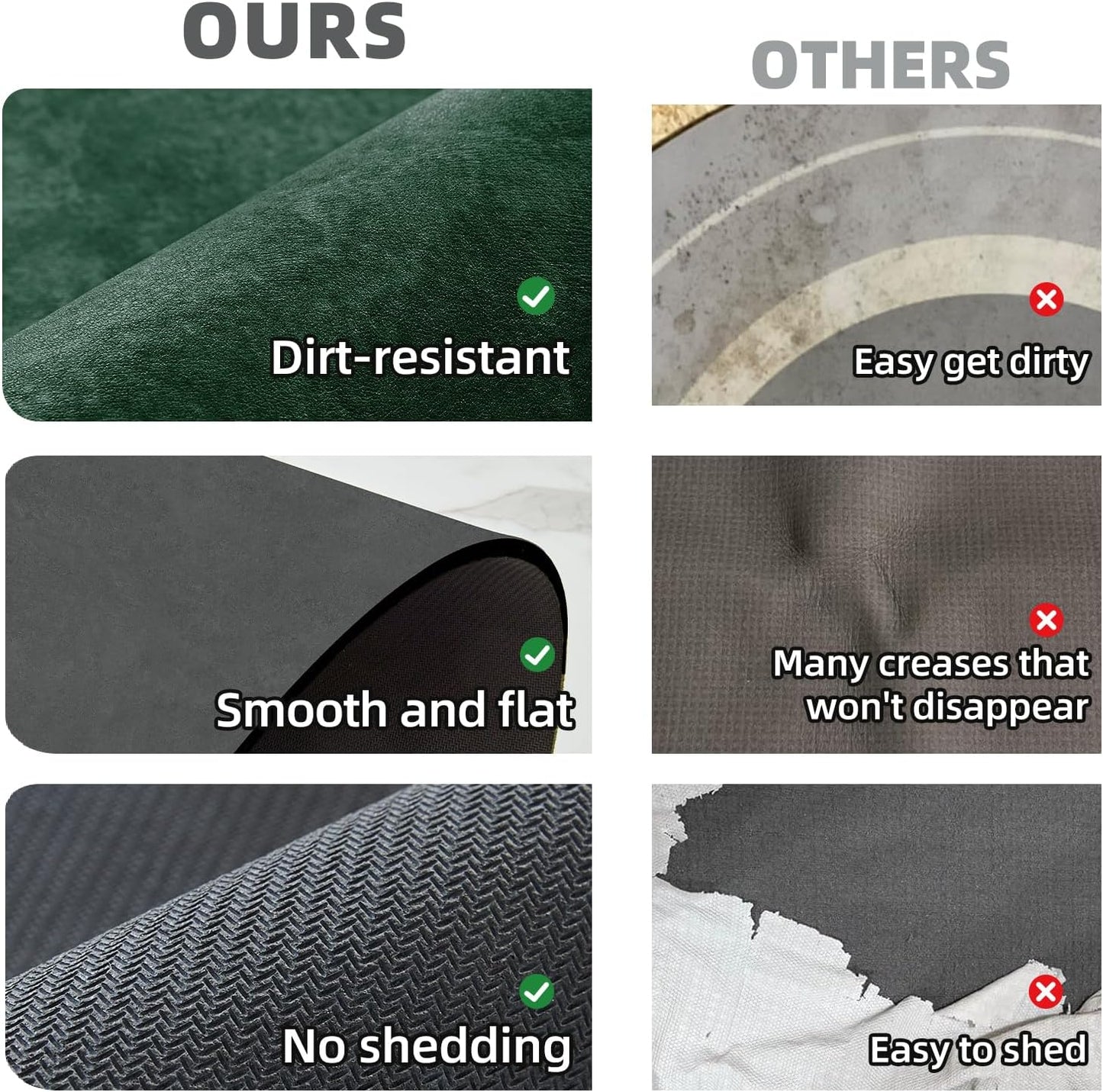 TYUU Bath Mat, Bathroom Rugs Non Slip Washable Thin Absorbent Quick Dry Bath Mat Fits Under Door Bathroom Floor Mat Perfect for Bath, Shower, or Sink 16"x24" Dark Grey