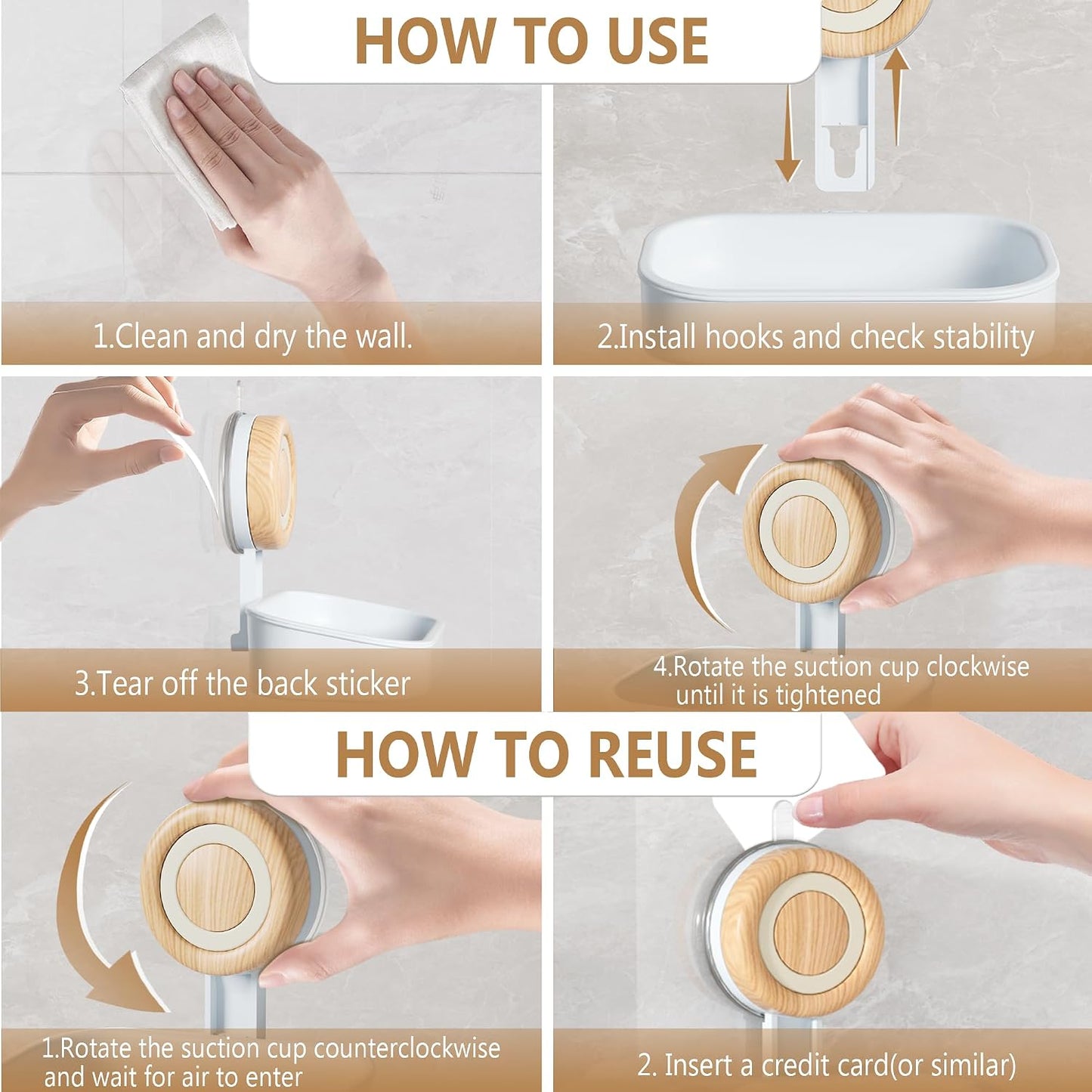 Double Layer Soap Dish for Shower 2 Pack, Wall Mounted Bar Soap Holder Suction Cup 2 Layer Self Draining Soap Case Sponge Holder for Shower Bathroom, Tub and Kitchen Sink, Drill-Free Tray