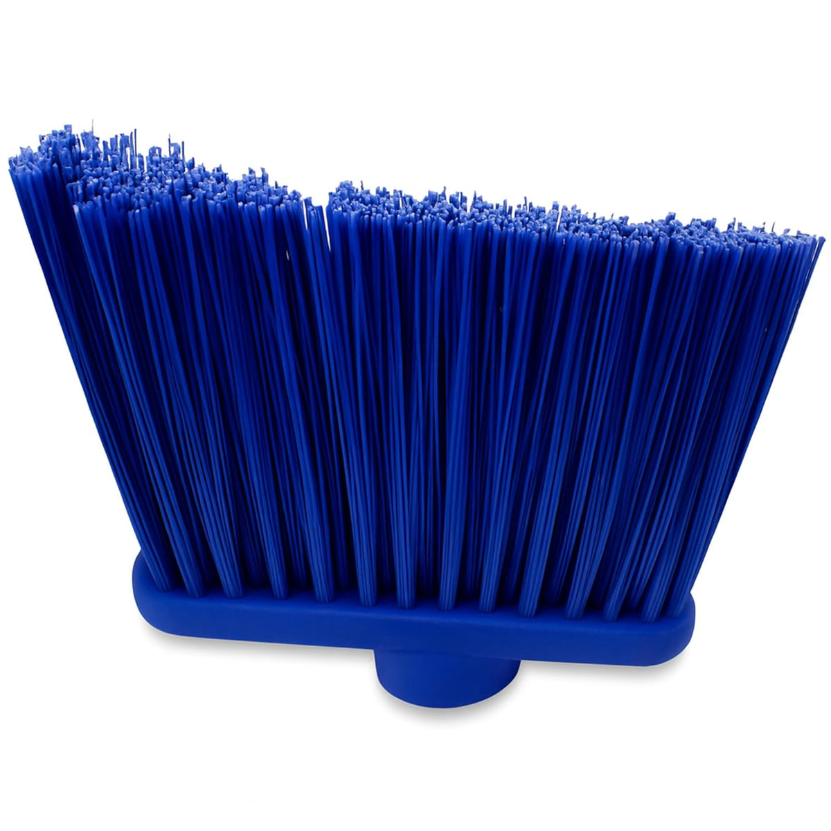 SPARTA Plastic Broom Head, Angled, Un-Flagged for Large Debris Indoor, Outdoor, Home, Restaurant, Lobby, Office, 12 Inches, Green