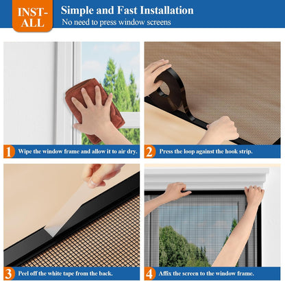 2PACK MAGZO Window&Door Screen Replacement Kit, 48''W x 99''L, with Retainer Spline (Total 65.6 FT) and Press-Fit Roller Tool, Scratch-Proof Polyester, Mesh Roll Repair for Patio, Pet Friendly, Grey