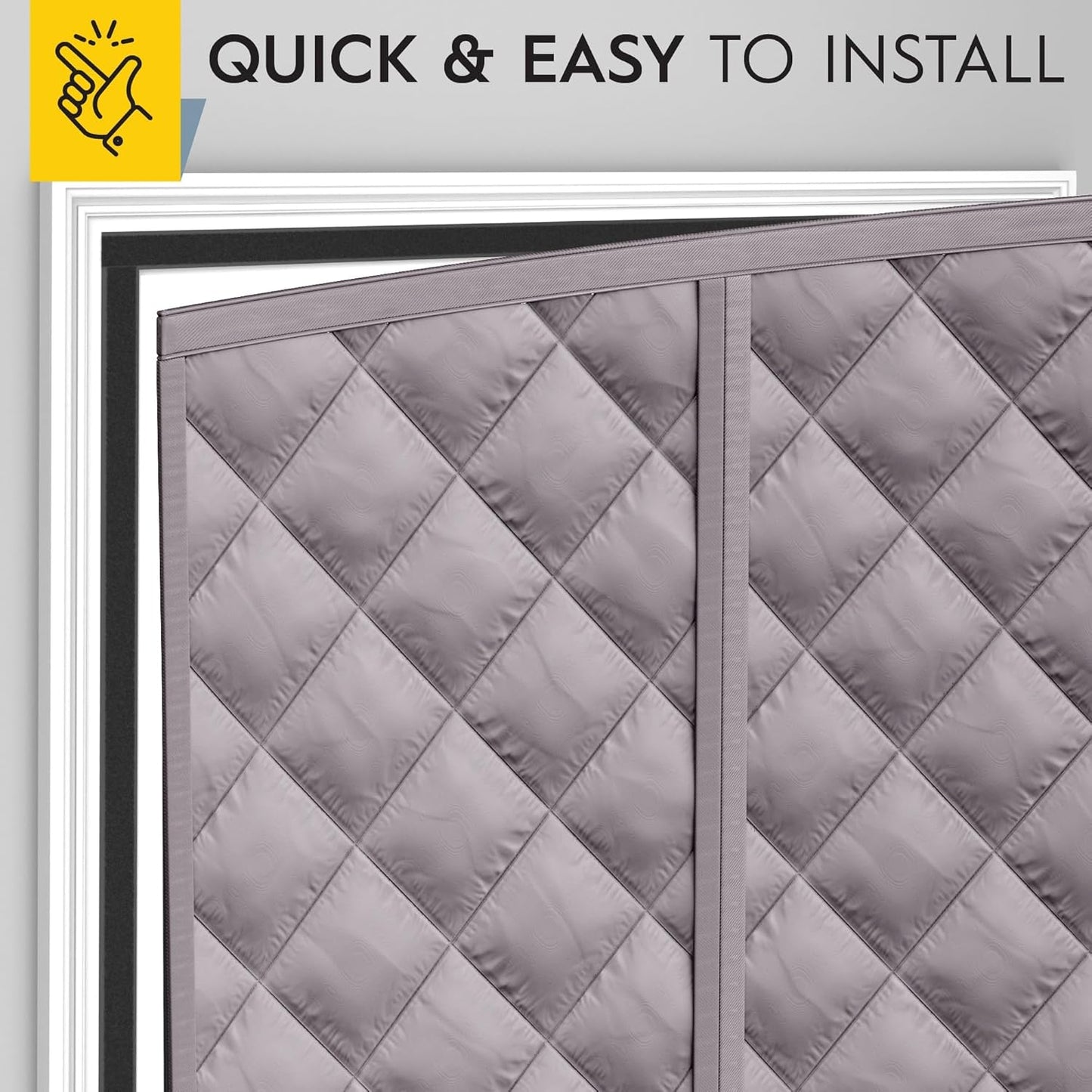 AUGO Heavy Duty Magnetic Screen Door – Fiberglass Pet Resistant Mesh, Self Sealing Hands Free Magnetic Closure, Tear Resistant Door Screen Keeps Bugs Out, Patent Pending Keep Open Feature – 38” x 83”