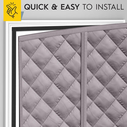 AUGO Heavy Duty Magnetic Screen Door – Fiberglass Pet Resistant Mesh, Self Sealing Hands Free Magnetic Closure, Tear Resistant Door Screen Keeps Bugs Out, Patent Pending Keep Open Feature – 38” x 83”