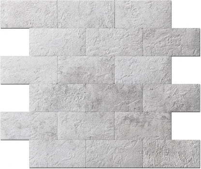 Art3d 10-Pack Peel and Stick Wall Tile for Backsplash, Stick on Stone Tile for Kitchen Bathroom Fireplace Vanitity in Stone Beige