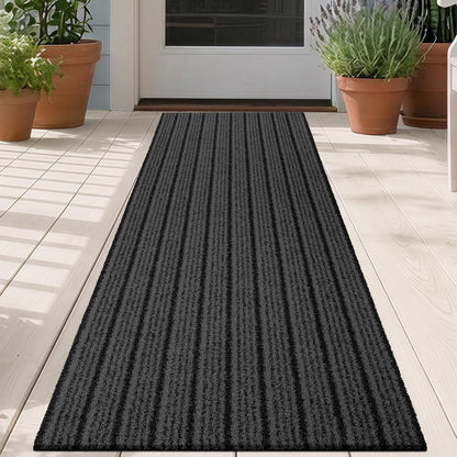 Outdoor Front Door Mat 32" x 48", Dirt Trapping Outside Entrance Rug, Non Slip Shoe Scraper, Heavy Duty Commercial Rug for Patio, Garage, Traffic Area, Office, Roll Packing