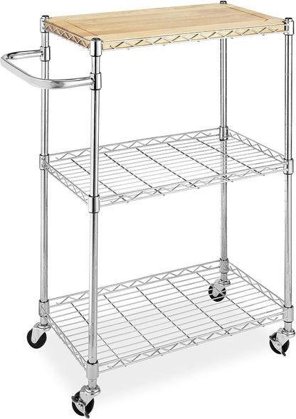 Whitmor 3 Tier Rolling Laundry Cart 8.50x26.0x31.0