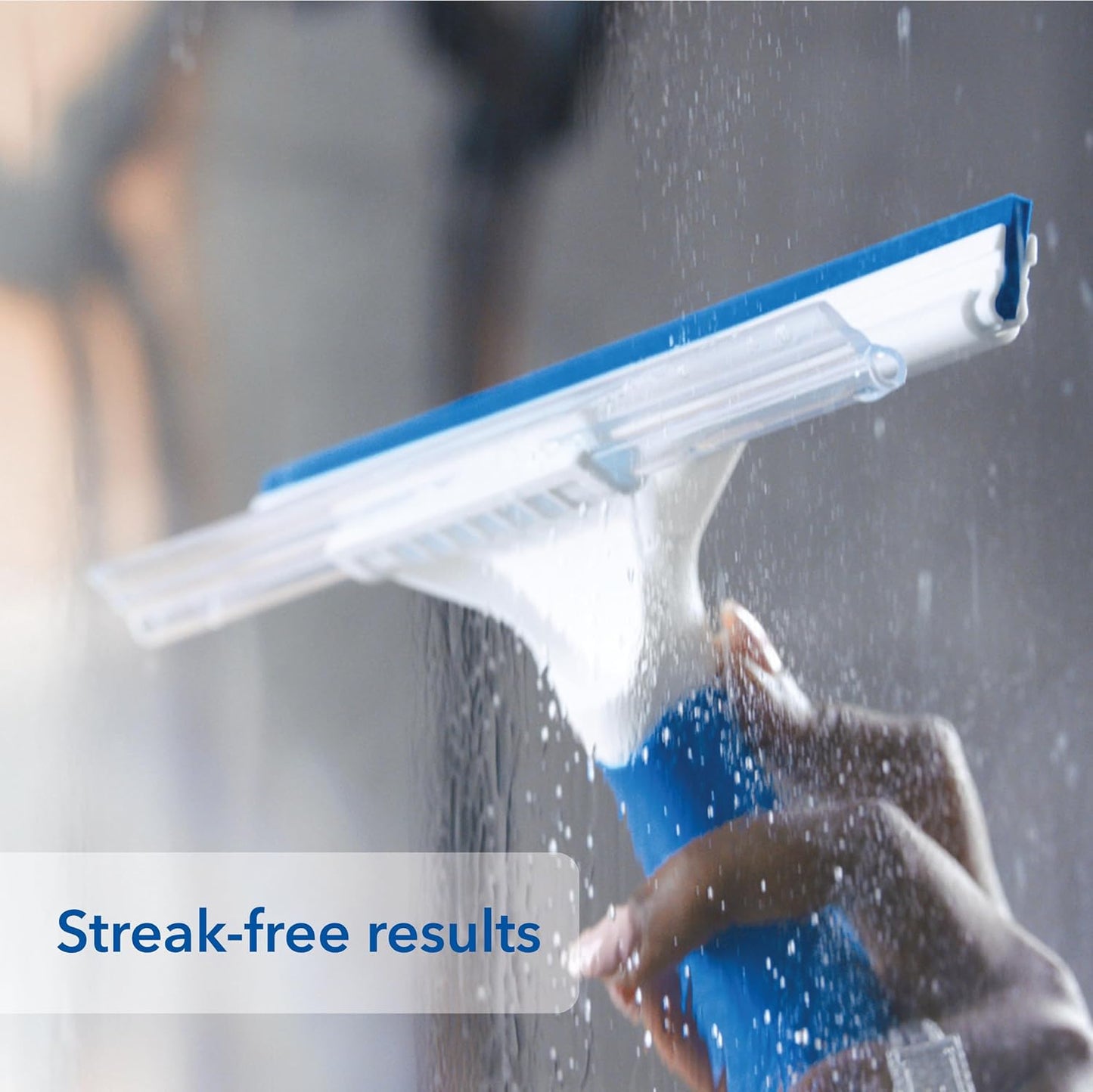 Unger 12” Glass & Surface Squeegee – Multipurpose Rubber Blade Squeegee for Shower Glass, Window Cleaning, Professional Grade Cleaning Tool for the Home