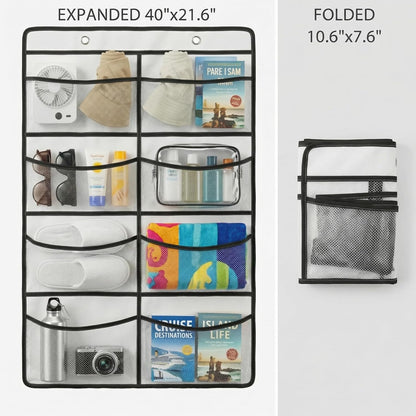 Magnetic Cruise Organizer, 14 Large Durable Pockets Over The Door Organizer For Cruise Ships, Magnetic & Hanging Cruise Organizer, Cruise Essentials 2026 （ 67" x 21.6"）