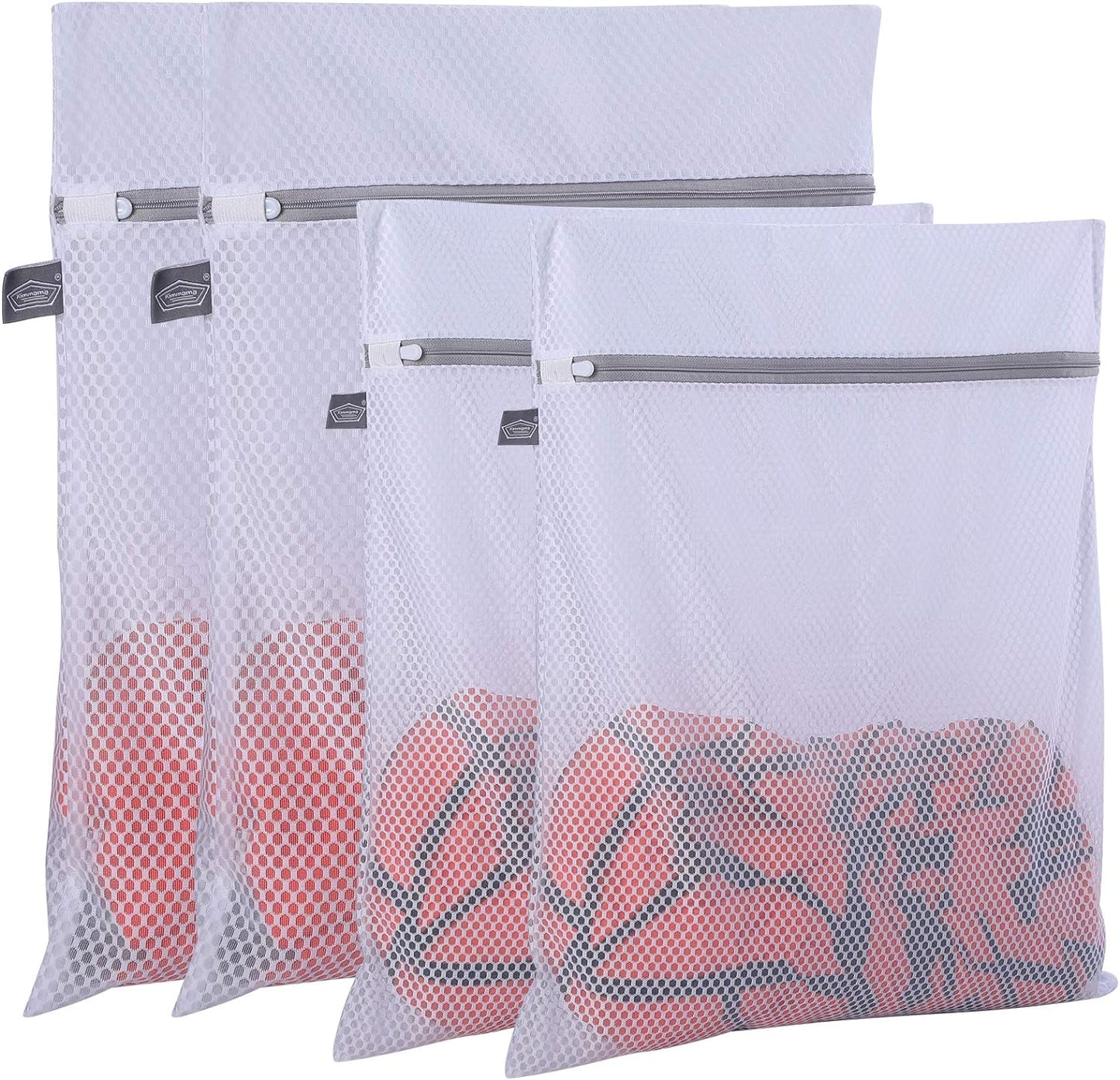 Kimmama Laundry Mesh Wash Bags, Garment Bag for Washing Machine, 2XXL | Honeycomb Laundey Bags for Sheet, Throw Blanket, Curtain, Cushion Cover, Comforter, Tumble Dryer Safe, Extra Large