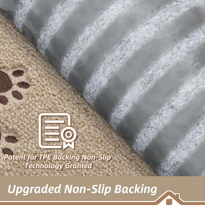 BEQHAUSE Stair Treads for Wooden Steps 28inX9in, Non Slip Carpet Stair Treads Indoor Stair Runners Machine Washable, Soft Stair Rugs Mat Surface Polyester TPE Backing, 4pcs, Charcoal