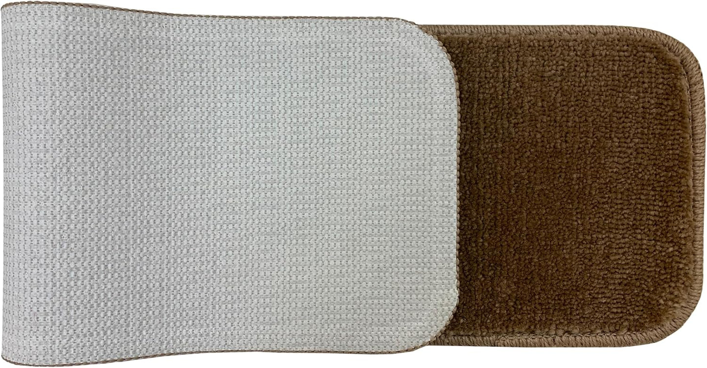 Comfy Collection Stair Tread Treads Indoor Skid Slip Resistant Carpet Stair Tread Treads Machine Washable 8 ½ inch x 30 inch (1 Piece, Beige)