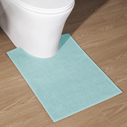 chakme Bathroom Rugs Mat 24x17, Ultra Thin Non Slip Bath Mat Small Quick Dry Absorbent Bath Mat for Bathroom Floor, (Dark Beige, 24"x17")