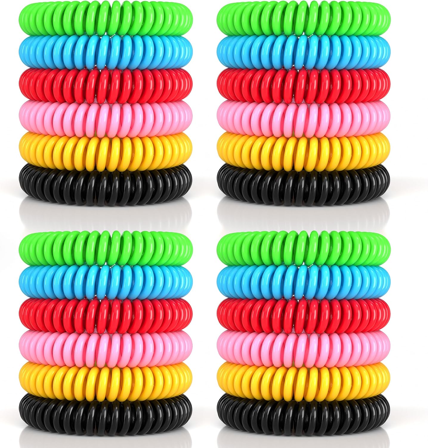 BuggyBands 48 Pack Mosquito Repellent Bracelets for Adults & Kids, Individually Wrapped, DEET Free Natural and Waterproof Bands
