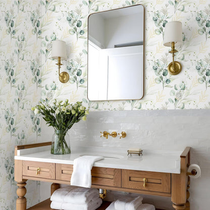 Removable Peel and Stick Wallpaper Boho 17.5 x 118 in Floral for Bedroom Bathroom Easy Peel Off Stick on Wallpaper Contact Paper Renter Friendly Wall Paper
